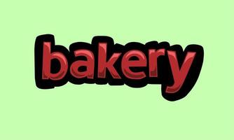 vidéo d'animation sur écran vert boulangerie écrite vecteur