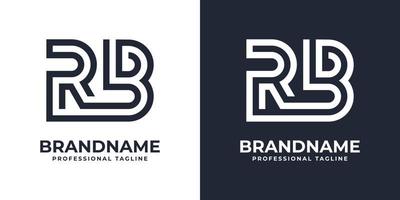 logo monogramme rb simple, adapté à toute entreprise avec des initiales rb ou rp. vecteur