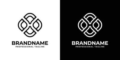 logo monogramme oh ou ho unique, adapté à toute entreprise avec des initiales oh ou ho. vecteur