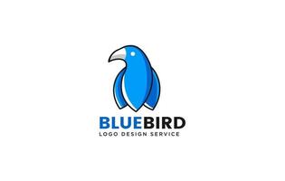 logo d'oiseau ou icône de logo d'oiseau coloré vecteur
