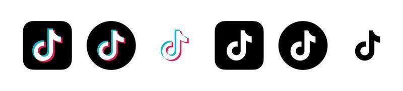 vecteur de logo tiktok, symbole tiktok, vecteur gratuit d'icône tiktok