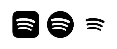 vecteur de logo spotify noir, symbole spotify noir, vecteur gratuit d'icône spotify noir