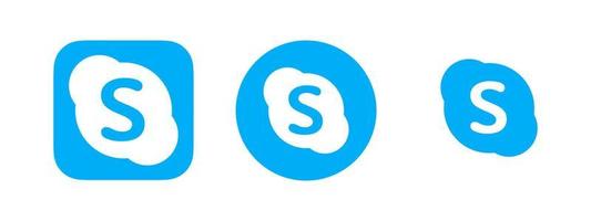 vecteur de logo skype, vecteur gratuit d'icône skype