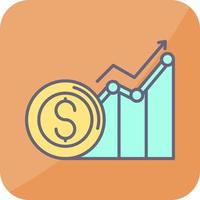 icône de vecteur de revenu