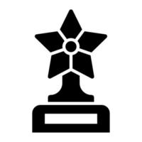 icône de vecteur de trophée étoile dans un style design moderne