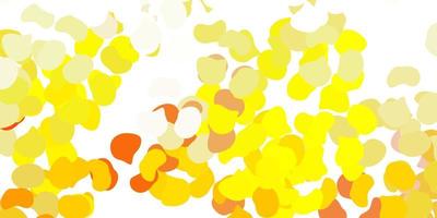 toile de fond de vecteur jaune clair avec des formes chaotiques.