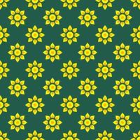 motif répétitif vif et harmonieux de soleil pour papiers peints, textiles, tissus et autres surfaces vecteur