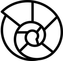 conception d'icône de coquille de conque vecteur