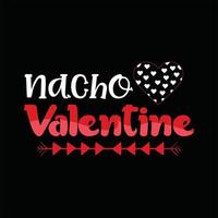 conception de t-shirt saint valentin vecteur