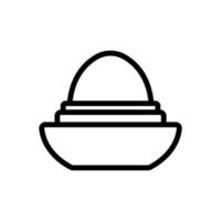 ovale en forme d'oeuf baume à lèvres icône illustration vectorielle vecteur