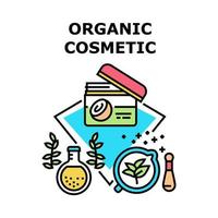 illustration de couleur de concept de vecteur cosmétique bio