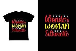 me demande la silhouette de la femme. modèle de conception de t-shirt de la journée des femmes 8 mars vecteur