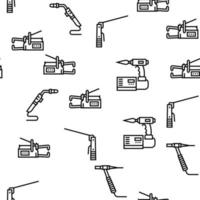 modèle sans couture de vecteur de machine-outil de soudage