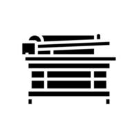 shaker table glyphe icône illustration vectorielle vecteur