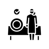 préparation des repas baby-sitter icône glyphe illustration vectorielle vecteur