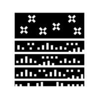 illustration vectorielle d'icône de glyphe d'entretien de pelouse vecteur