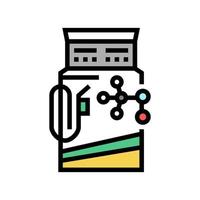 illustration vectorielle de l'icône de couleur de la station d'essence de méthanol vecteur