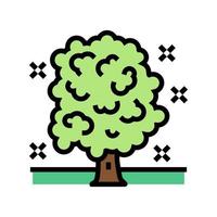 illustration vectorielle de l'icône de couleur des services d'entretien des arbres vecteur