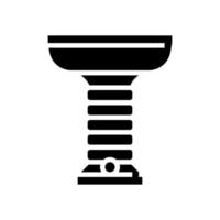 illustration vectorielle d'icône de glyphe de bol de narguilé vecteur
