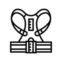 corset outil ligne icône illustration vectorielle vecteur