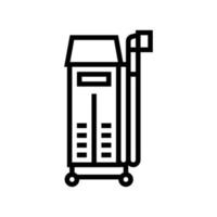 illustration vectorielle de l'icône de la ligne d'épilation au laser vecteur