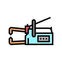 illustration vectorielle de l'icône de couleur de soudage à l'électrode non consommable vecteur