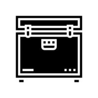 cas de vol pour illustration vectorielle d'icône de glyphe d'équipement de musique vecteur