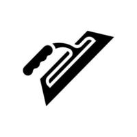 outil truelle glyphe icône illustration vectorielle vecteur