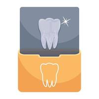 radiographie dentaire à la mode vecteur