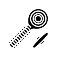 illustration vectorielle d'icône de glyphe de boulon d'extrémité de tige vecteur