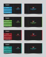 conception de modèle de carte de visite d'entreprise vecteur