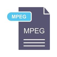 icône de vecteur mpeg