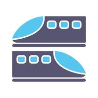 icône de vecteur de trains