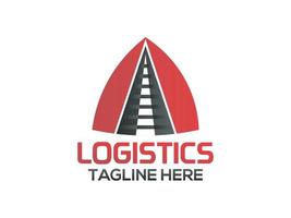 vecteur logistique route logo livraison express