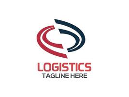 vecteur logistique route logo livraison express