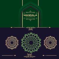 fond de mandala de luxe avec motif arabesque doré style oriental islamique arabe. mandala décoratif de style ramadan. vecteur
