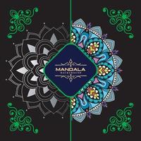 fond de mandala de luxe avec motif arabesque doré style oriental islamique arabe. mandala décoratif de style ramadan. vecteur