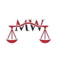 lettre mw création de logo de cabinet d'avocats pour avocat, justice, avocat, juridique, service d'avocat, cabinet d'avocats, échelle, cabinet d'avocats, avocat d'entreprise vecteur