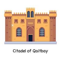 citadelle de qaitbay vecteur