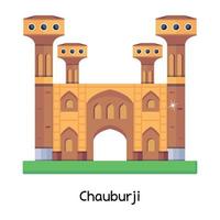 concepts de chauburji à la mode vecteur