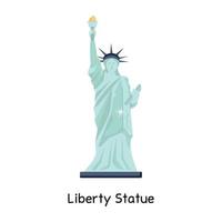 statue de la liberté à la mode vecteur