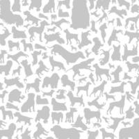 silhouettes de différentes races de chiens. une illustration vectorielle vecteur