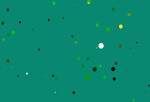 modèle vectoriel vert clair, jaune avec des cercles.