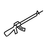 icône de vecteur de fusil d'assaut