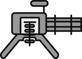 icône de vecteur de mitrailleuse