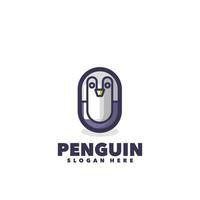 modèle de logo de pingouin vecteur