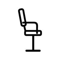 vecteur d'icône de chaise. illustration de symbole de contour isolé