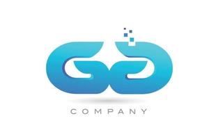 ga alphabet lettre logo icône combinaison design. modèle créatif pour les entreprises et les entreprises vecteur