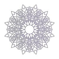 mandala violet floral décoratif vecteur