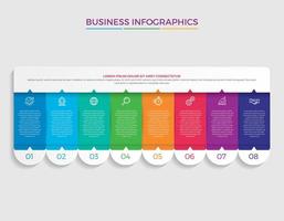 illustration vectorielle de business concept infographie design vecteur
